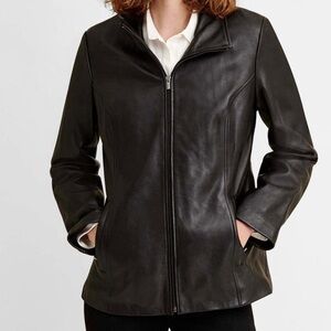 Wilsons Leather Black Genuine Leather Jacket – Size L